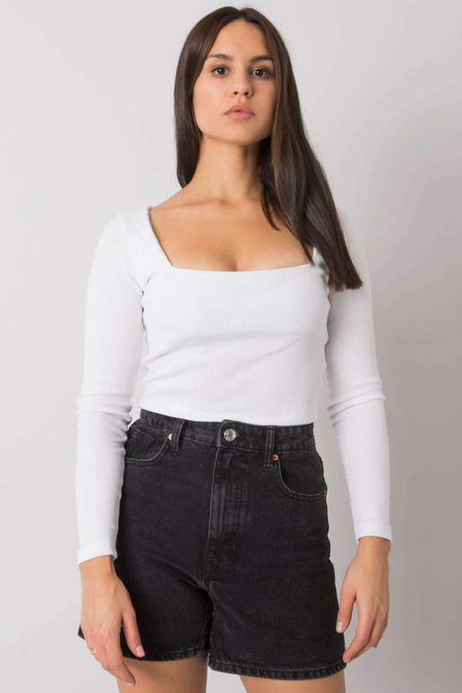 Bílá halenka s krátkými proužky Cammy...