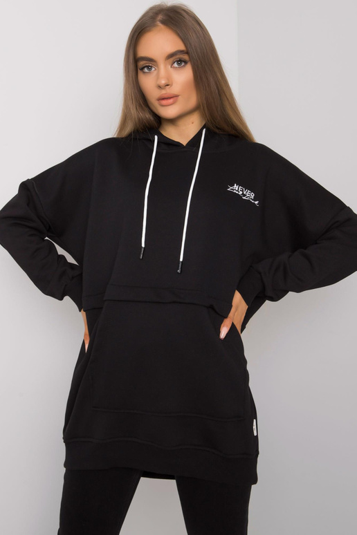 Černá mikina s kapucí Edna