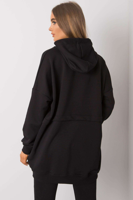 Černá mikina s kapucí Edna