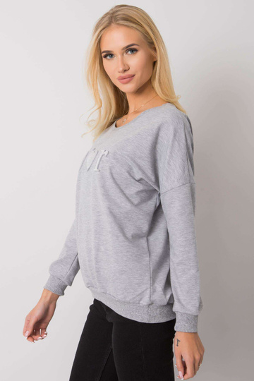 Šedá melanžová mikina pro...