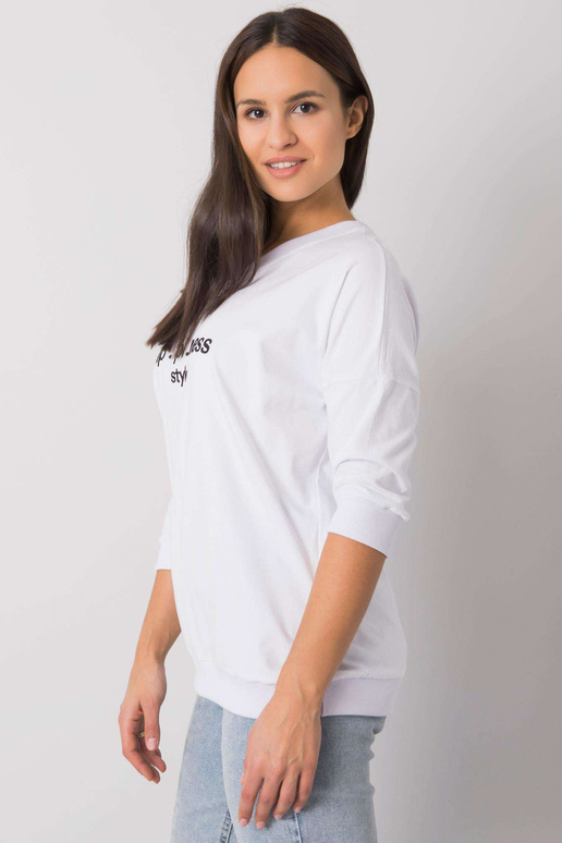 Bílá mikina s nápisem Jolanda RUE PARIS