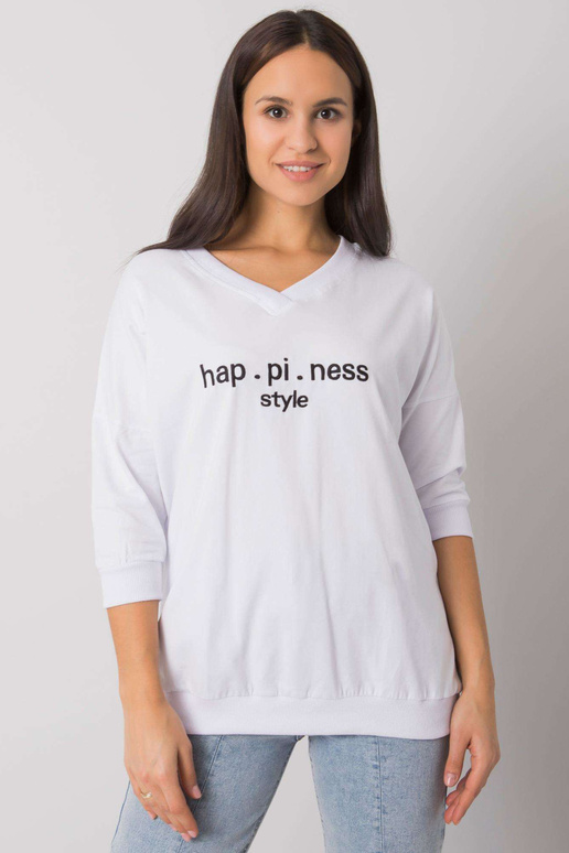 Bílá mikina s nápisem Jolanda RUE PARIS