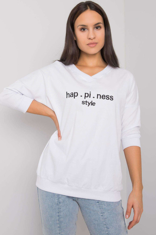 Bílá mikina s nápisem Jolanda RUE PARIS