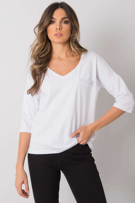 Bílá bavlněná ležérní halenka Sofia...