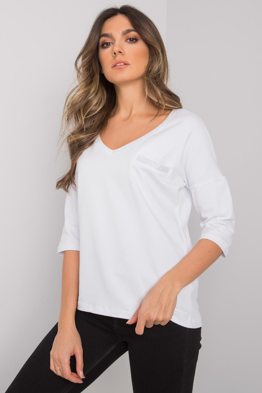 Bílá bavlněná ležérní halenka Sofia...