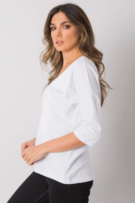 Bílá bavlněná ležérní halenka Sofia...