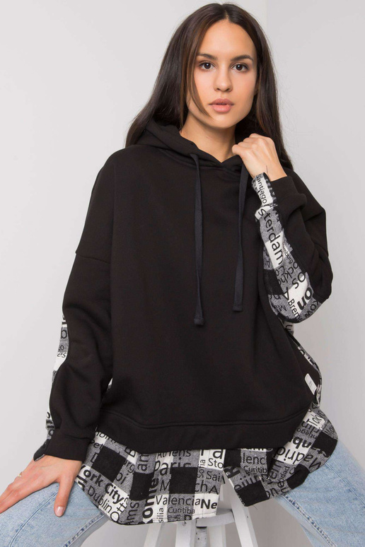 Černobílá dámská mikina Freyah RUE PARIS