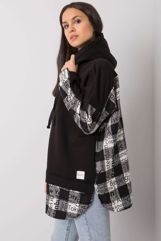 Černobílá dámská mikina Freyah RUE PARIS