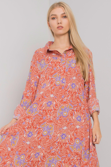 Cihlové volné šaty z... 2