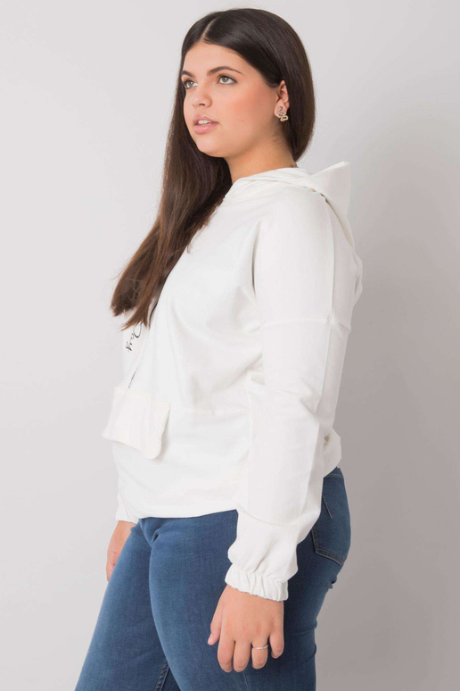 Mikina Ecru Kaylee Plus Size