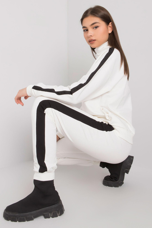 Ecru dámský set s pruhy Aliana