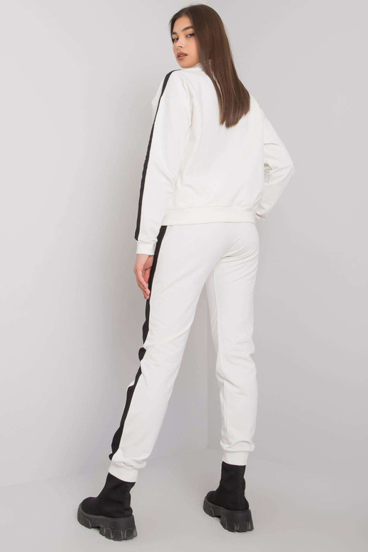 Ecru dámský set s pruhy Aliana