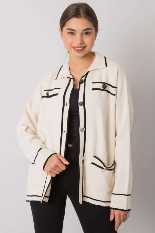 Krémový kardigan s kapsami Shelton