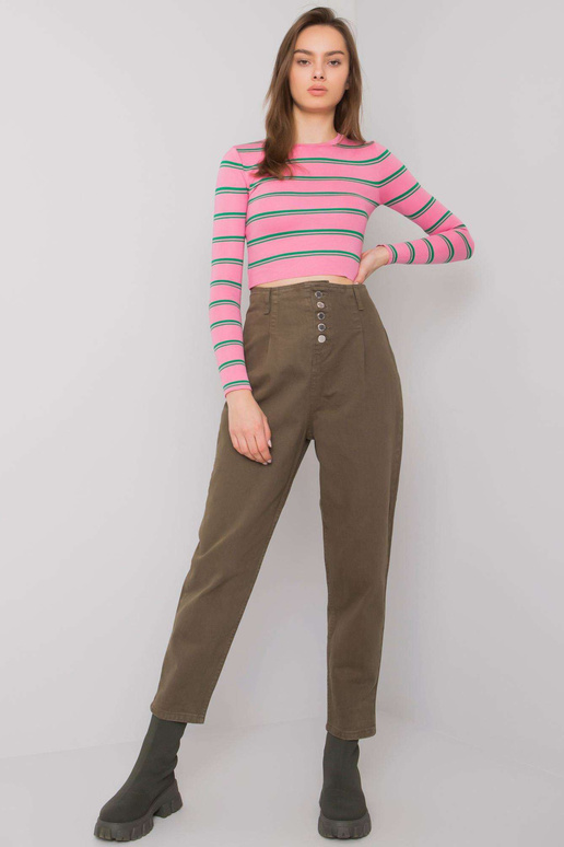 Khaki džínové kalhoty Auburn s...