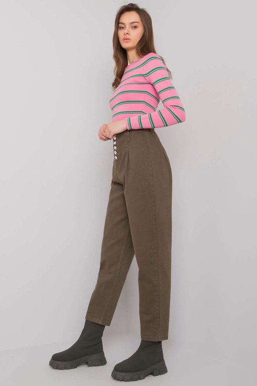 Khaki džínové kalhoty Auburn s...