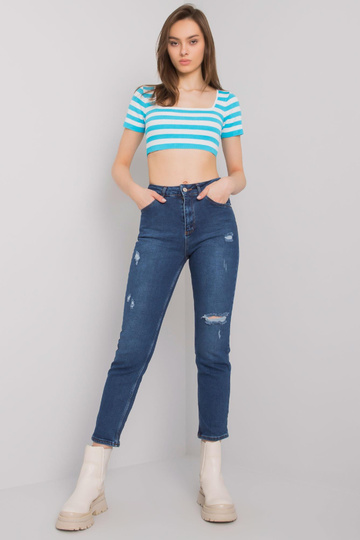 Tmavě modré dámské džínové... 2