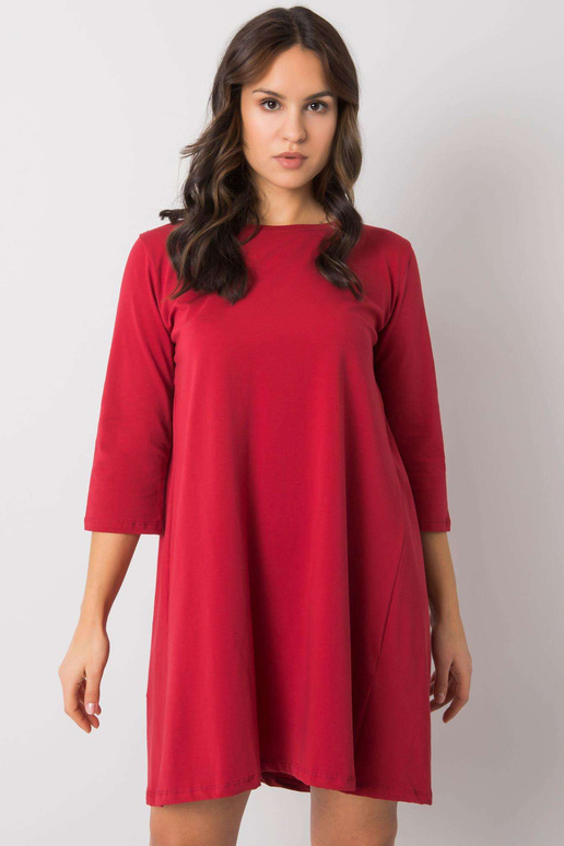 Dámské vínové šaty s krajkou Jamelia...