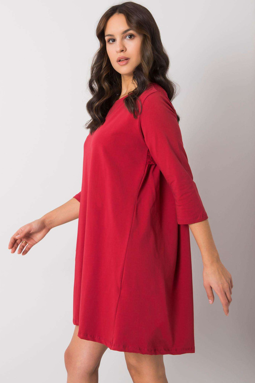 Dámské vínové šaty s krajkou Jamelia...