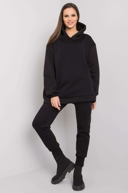 Černá dvoudílná mikinová souprava Lucia Černá dvoudílná mikinová souprava Lucia