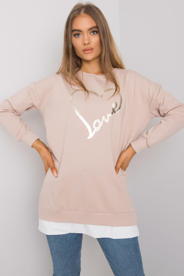 Světle béžová tunika s...