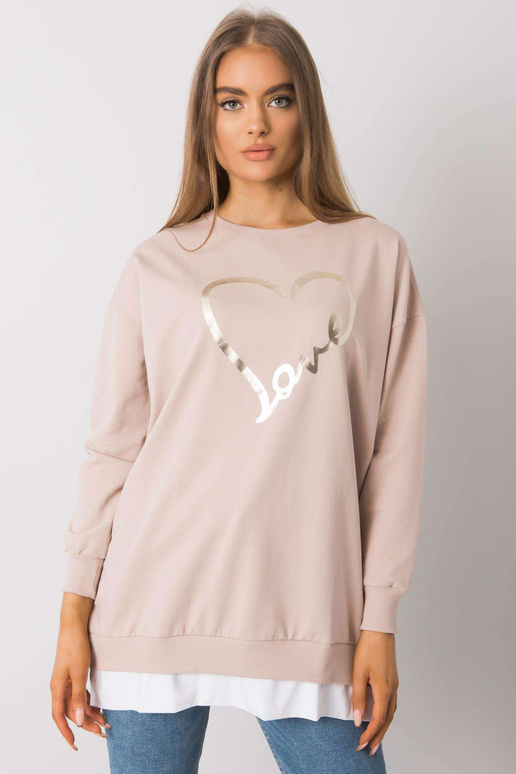 Světle béžová tunika s potiskem Alis...