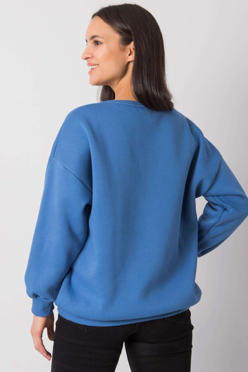 Modrá mikina bez kapuce pro... 2