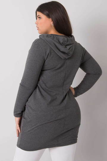 Tmavě šedá bavlněná tunika... 2