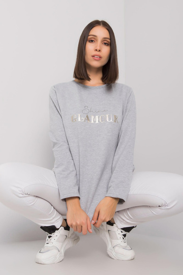 Šedá melanžová tunika větší...