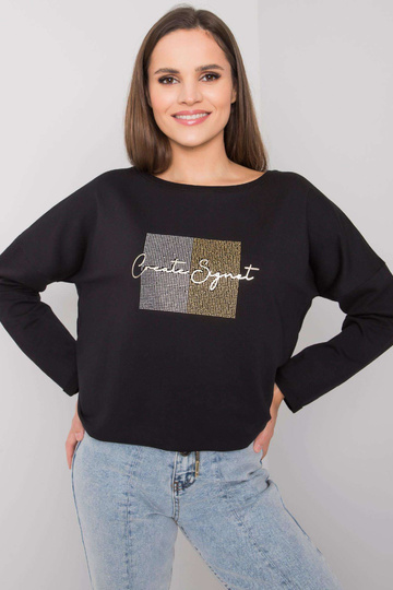 Černá halenka s kamínky...