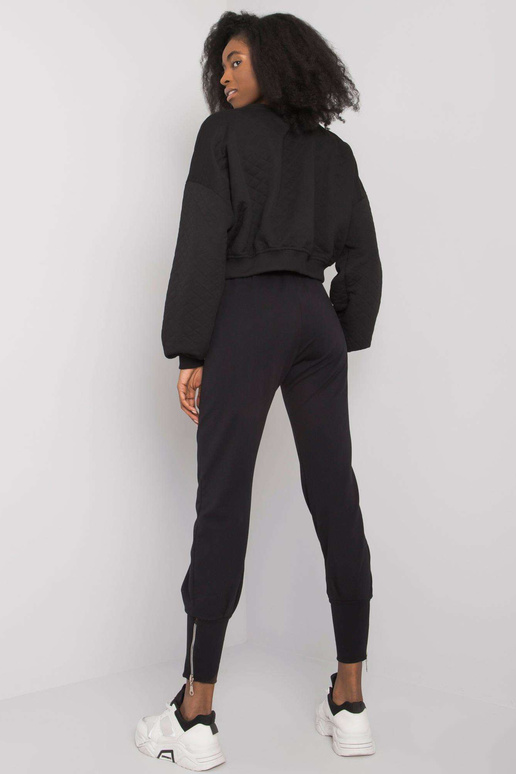 Černé tepláky se zipy Cindy RUE PARIS