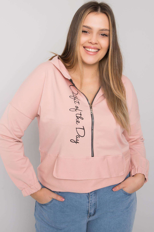 Špinavě růžová hladká halenka větší...