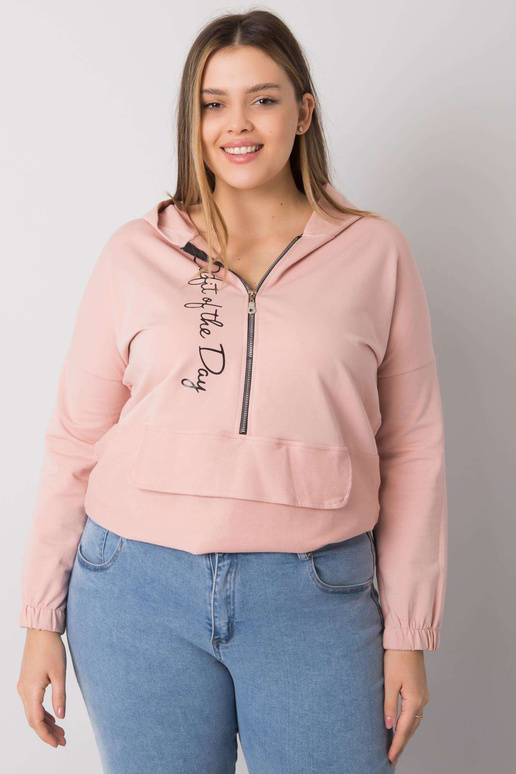 Špinavě růžová hladká halenka větší...