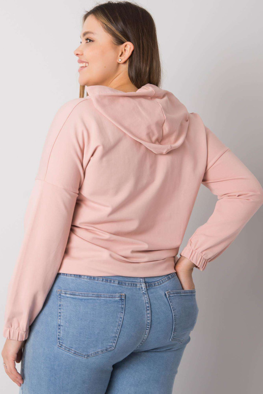 Špinavě růžová hladká halenka větší...