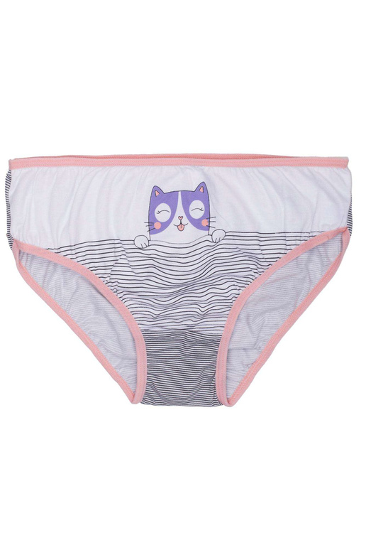 Dívčí kalhotky s bílým a broskvovým...