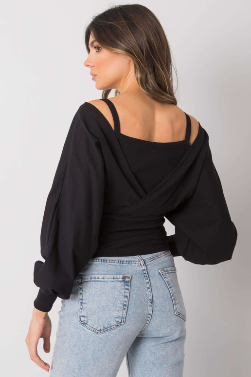 Dámská černá bavlněná halenka Chavri...