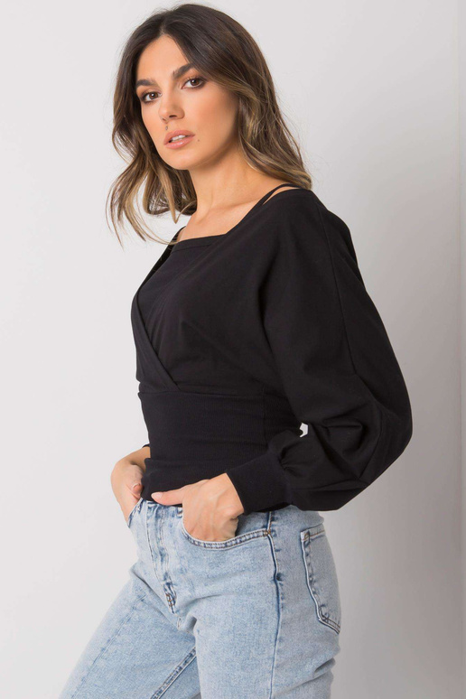 Dámská černá bavlněná halenka Chavri...