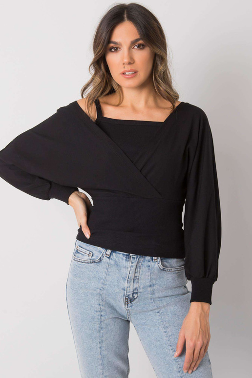 Dámská černá bavlněná halenka Chavri...