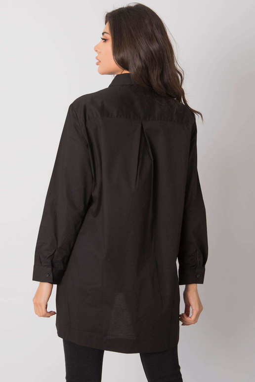 Černá košile s rozparkem Amersham