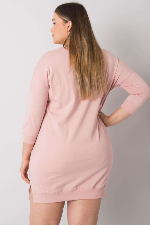 Špinavé růžové šaty velké velikosti s...