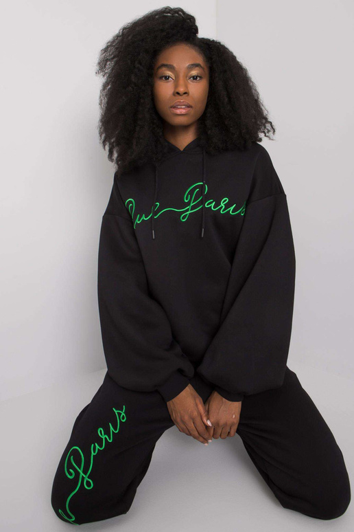 Černá bavlněná dvoudílná souprava...