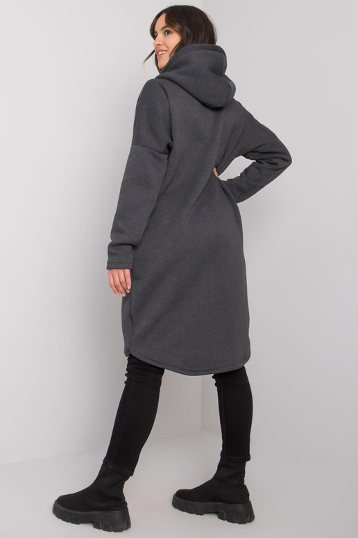 Grafitová dlouhá mikina pro ženy Tabby