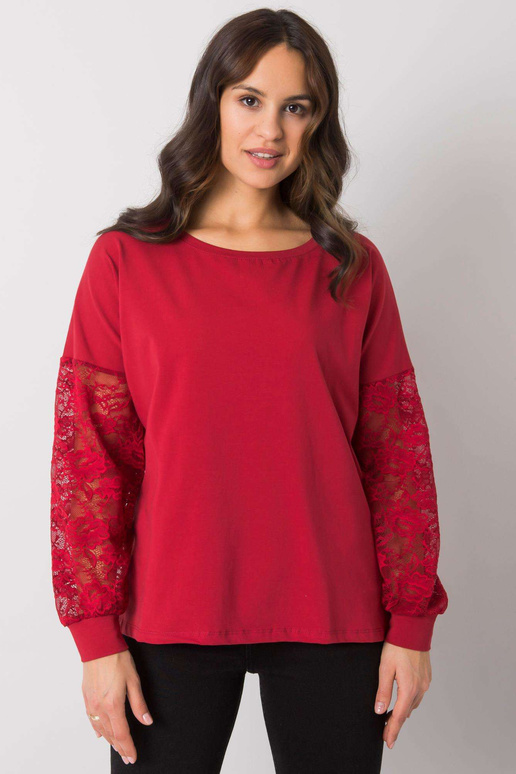 Vínová halenka s krajkou Shantelle...