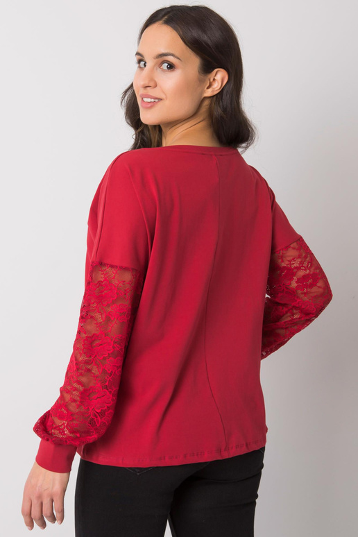 Vínová halenka s krajkou Shantelle...