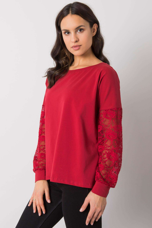 Vínová halenka s krajkou Shantelle...