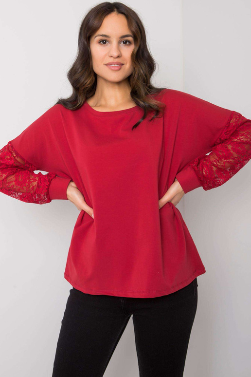 Vínová halenka s krajkou Shantelle...