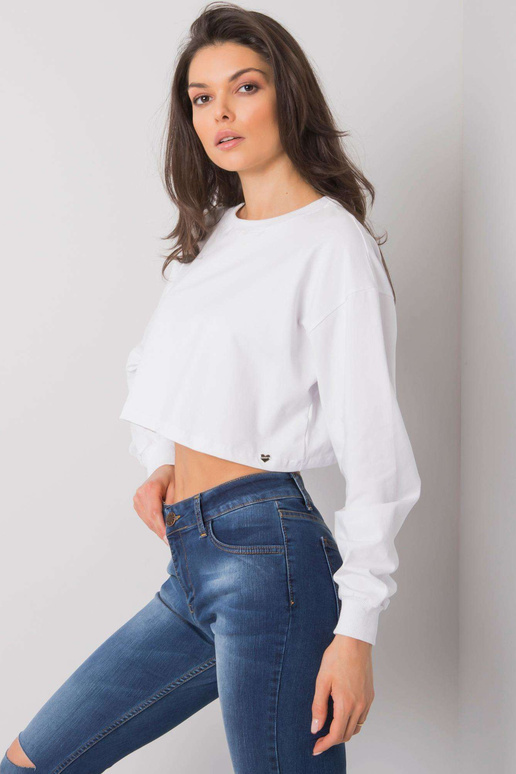 Bílá krátká halenka basic Simeona