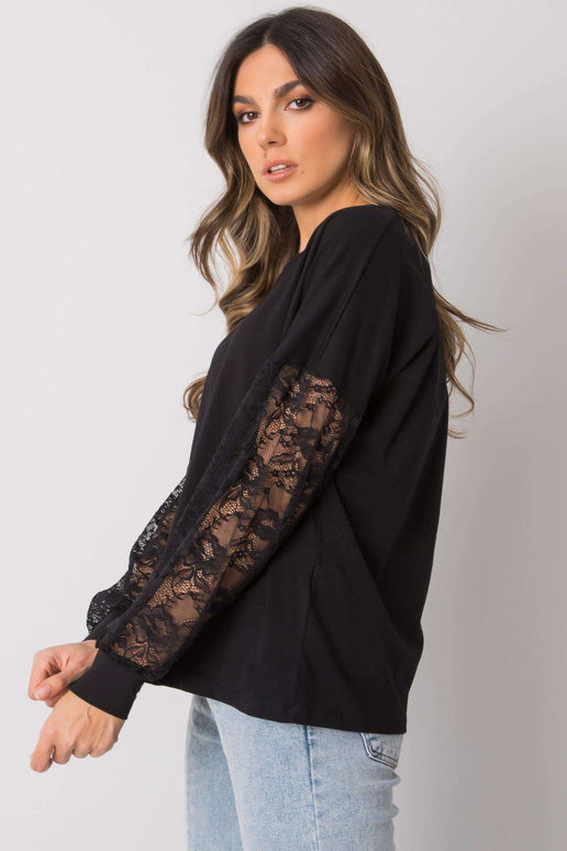 Černá halenka s krajkou Shantelle RUE...