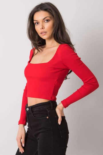 Červená krátká halenka s... 2