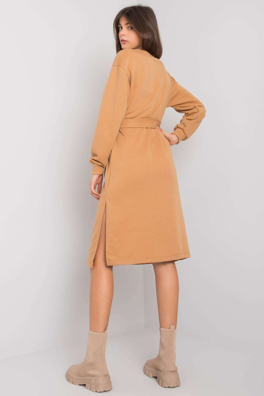 Velbloudí mikinové šaty s páskem...