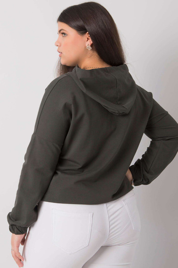 Tmavě khaki mikina plus...